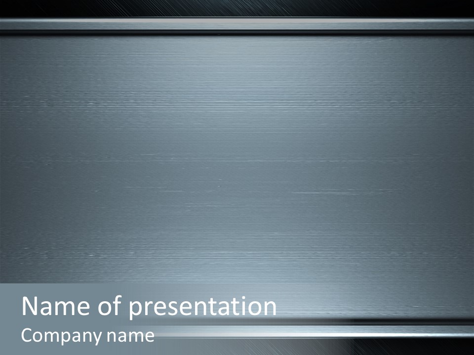 Style Lines Alloy PowerPoint Template