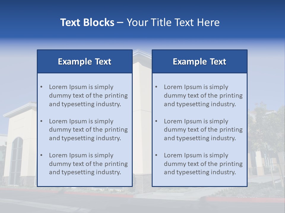 Market Realestate Mall PowerPoint Template