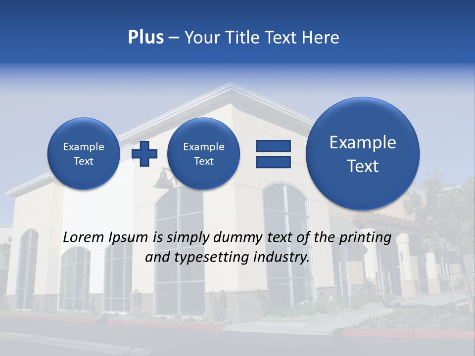 Market Realestate Mall PowerPoint Template