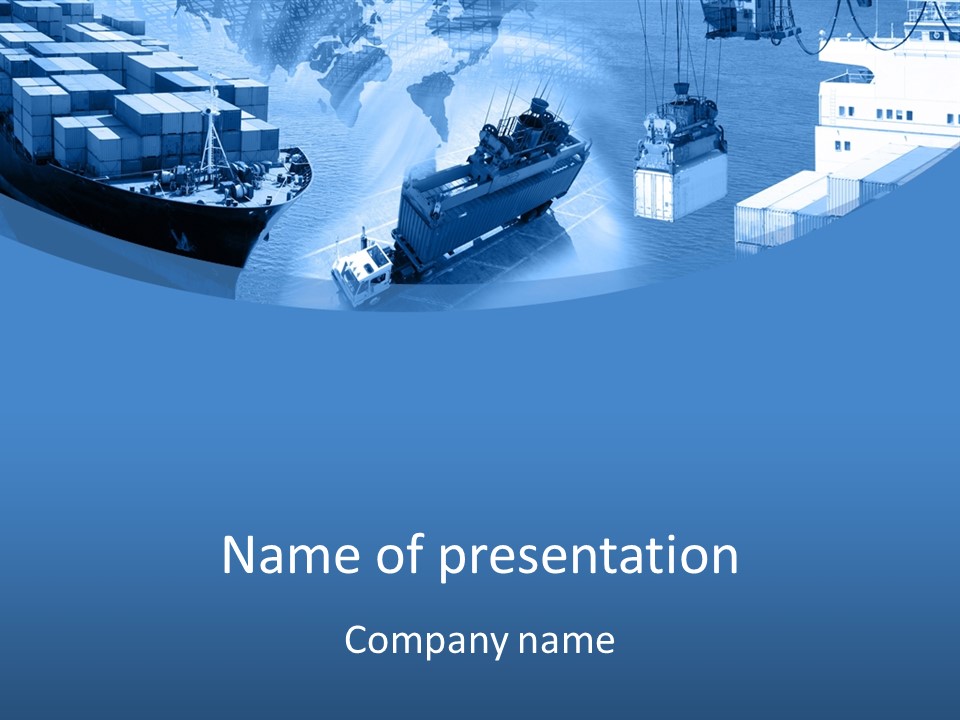 Ocean Moored Stacking PowerPoint Template