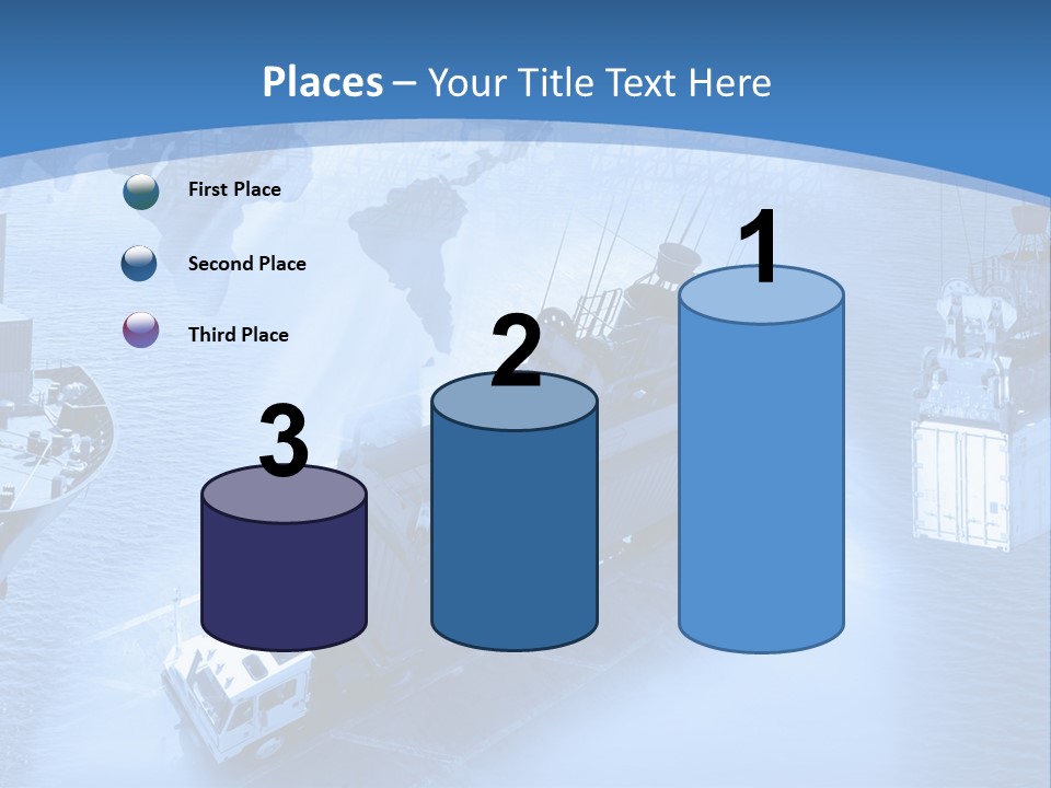 Ocean Moored Stacking PowerPoint Template