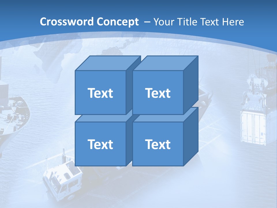 Ocean Moored Stacking PowerPoint Template