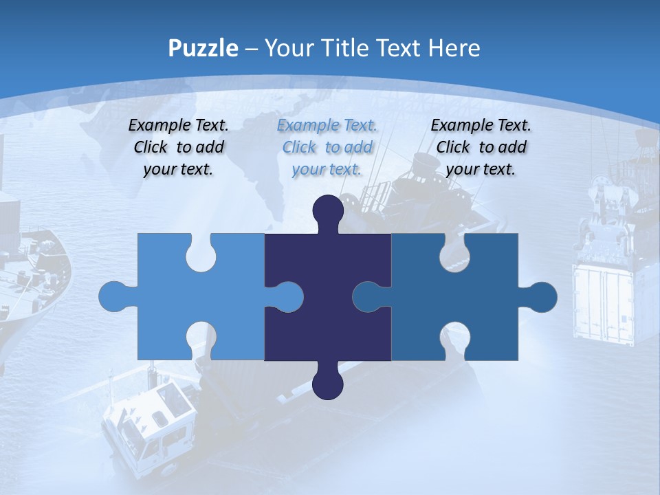 Ocean Moored Stacking PowerPoint Template