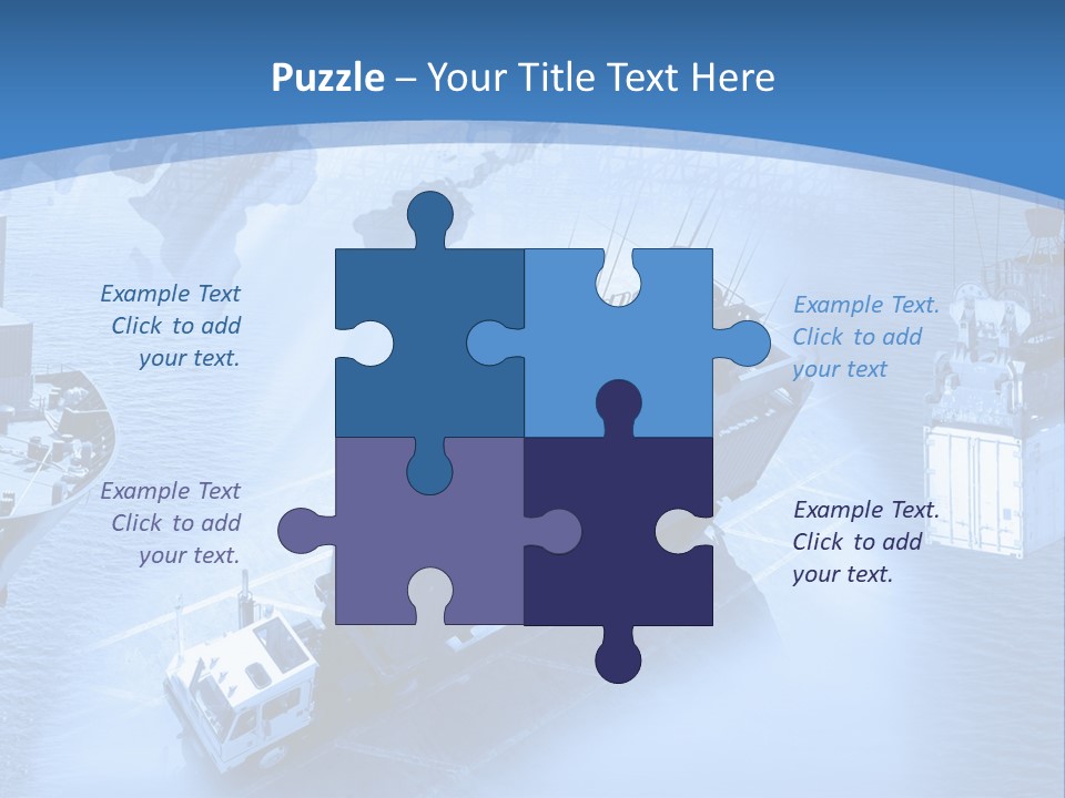 Ocean Moored Stacking PowerPoint Template