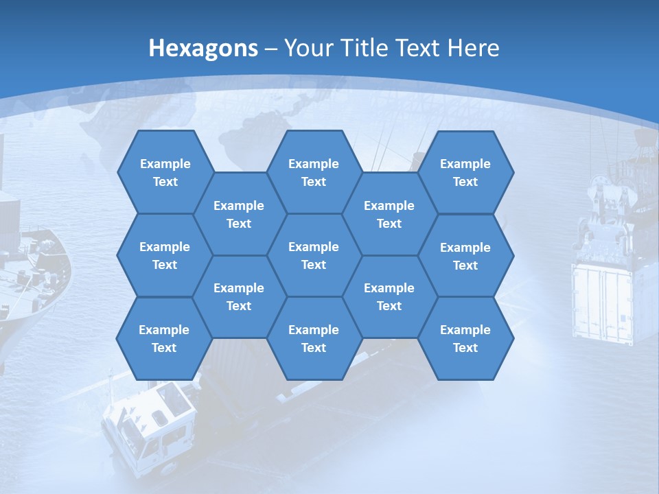 Ocean Moored Stacking PowerPoint Template