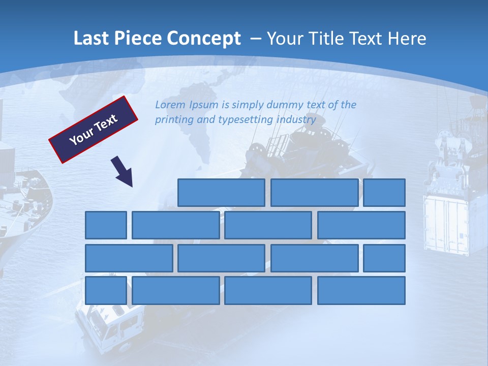 Ocean Moored Stacking PowerPoint Template