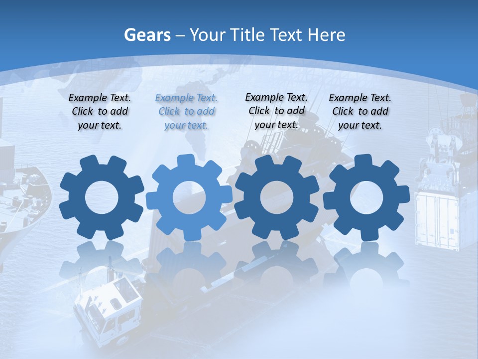 Ocean Moored Stacking PowerPoint Template