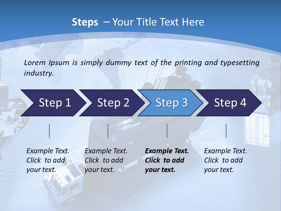 Ocean Moored Stacking PowerPoint Template