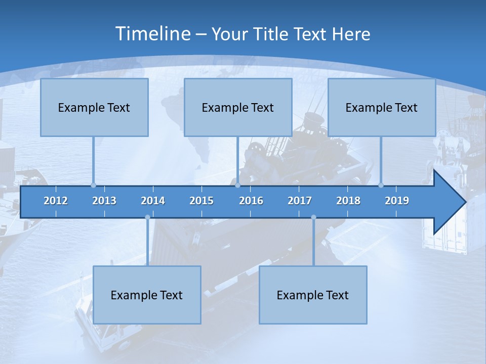 Ocean Moored Stacking PowerPoint Template