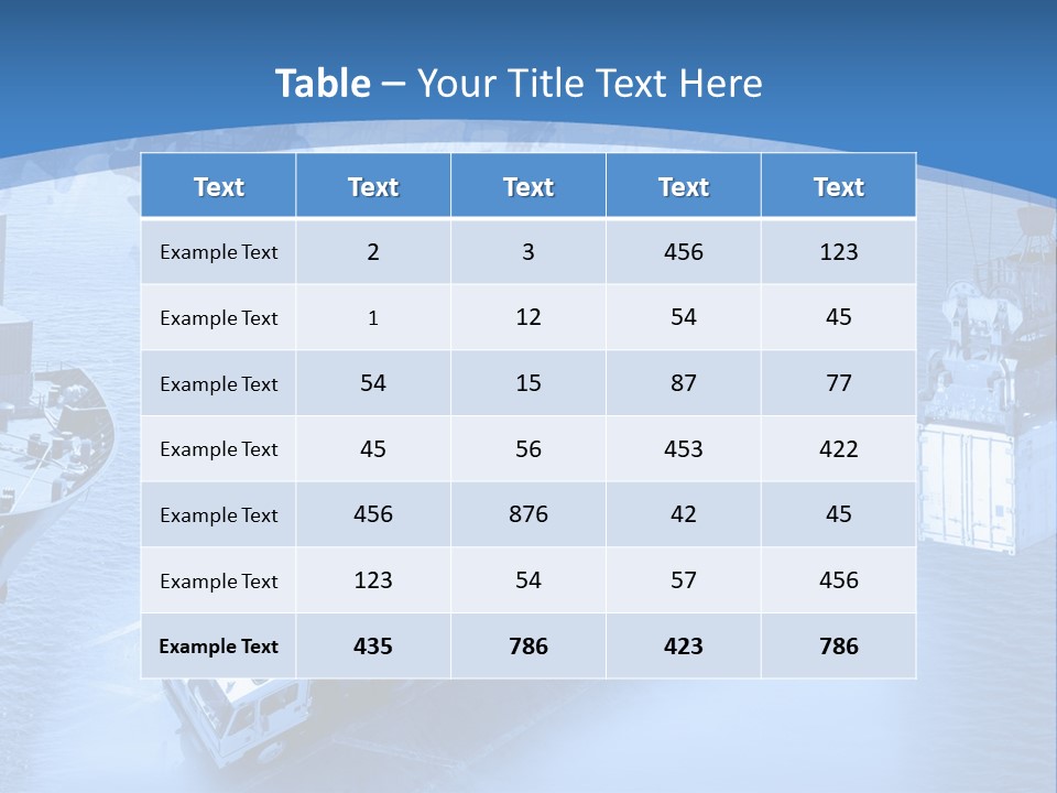 Ocean Moored Stacking PowerPoint Template