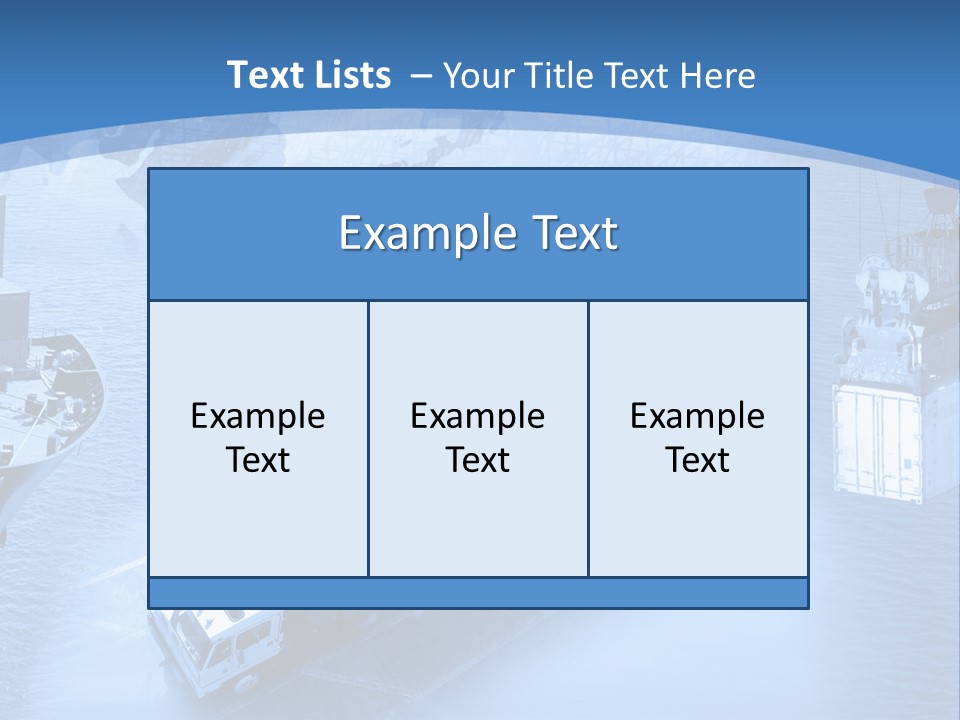 Ocean Moored Stacking PowerPoint Template