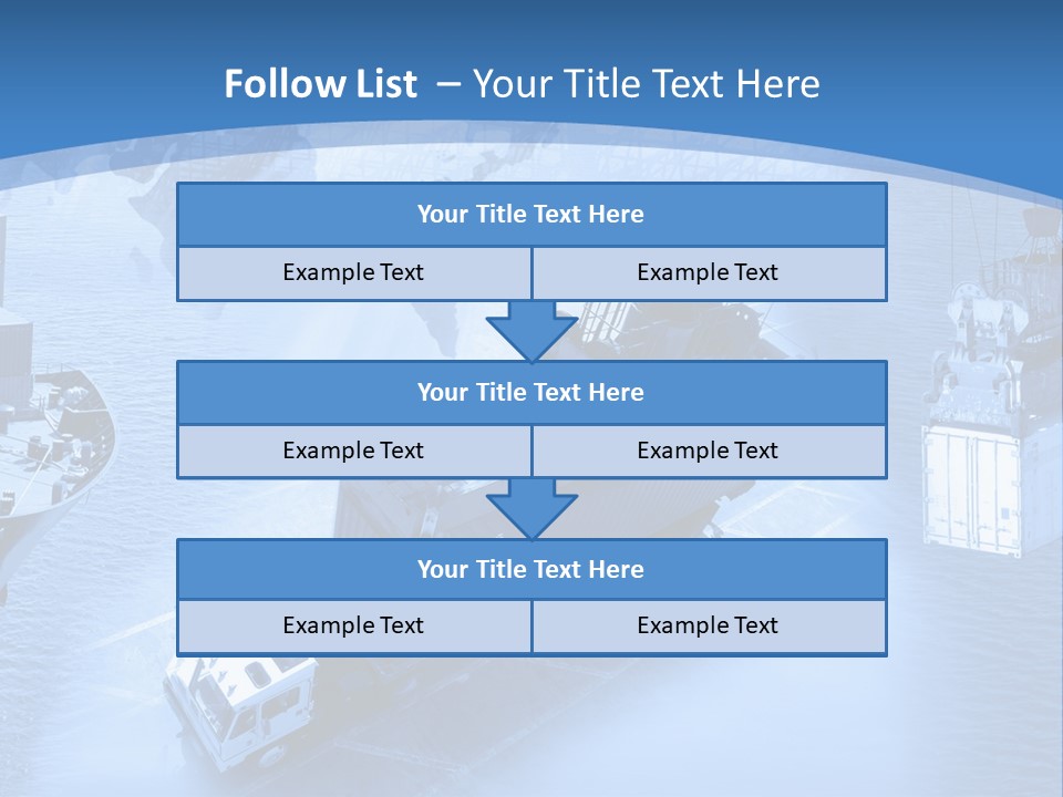 Ocean Moored Stacking PowerPoint Template
