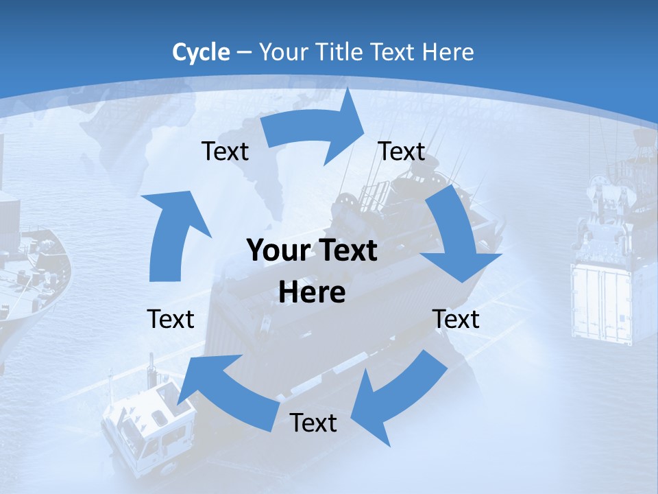 Ocean Moored Stacking PowerPoint Template
