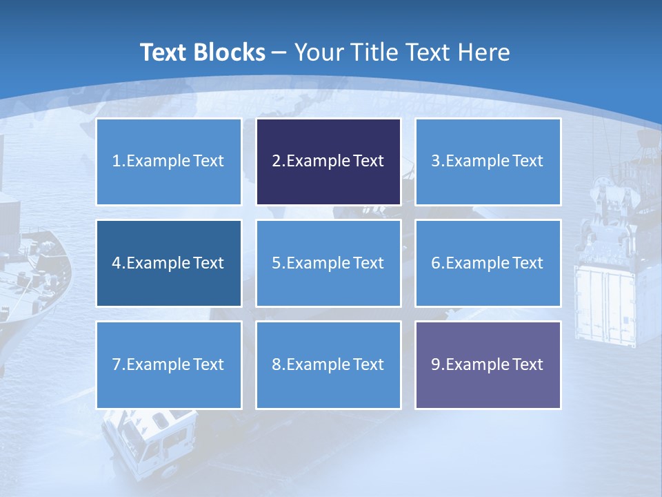 Ocean Moored Stacking PowerPoint Template