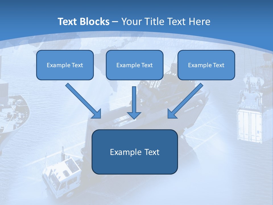 Ocean Moored Stacking PowerPoint Template