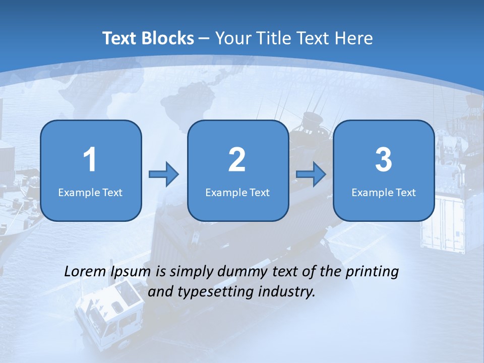 Ocean Moored Stacking PowerPoint Template