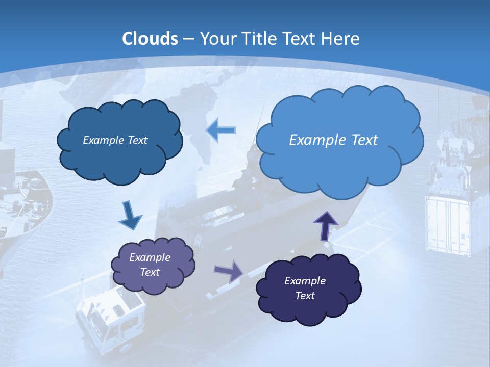 Ocean Moored Stacking PowerPoint Template