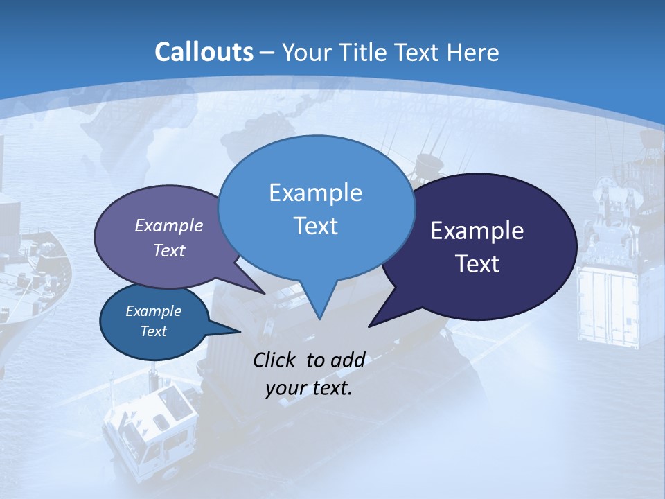 Ocean Moored Stacking PowerPoint Template