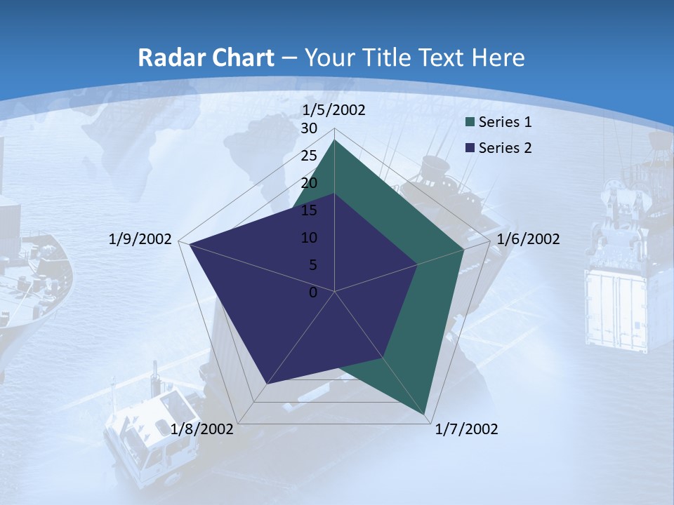 Ocean Moored Stacking PowerPoint Template