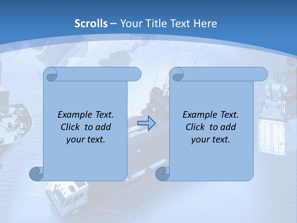 Ocean Moored Stacking PowerPoint Template