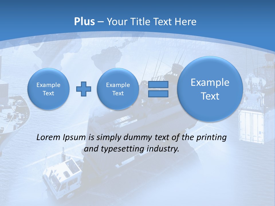 Ocean Moored Stacking PowerPoint Template