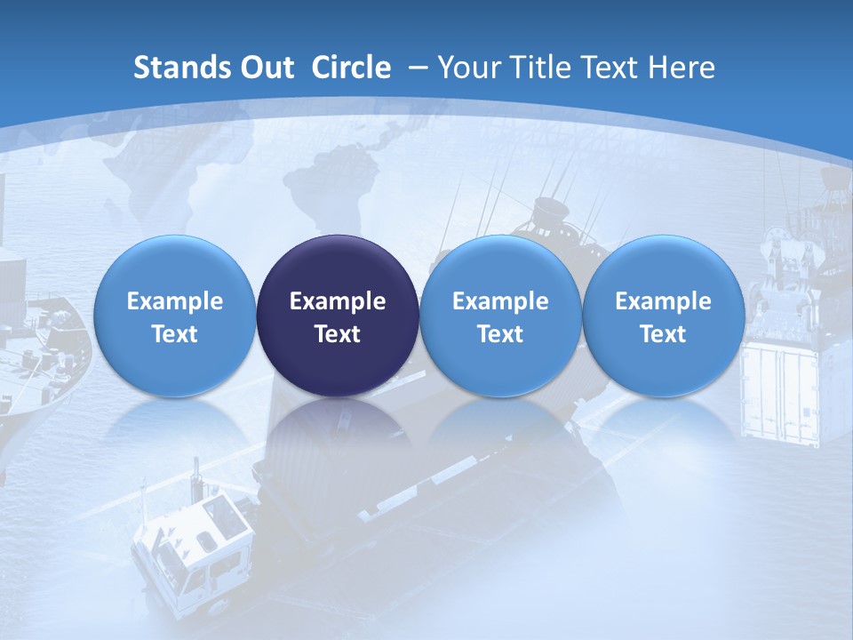 Ocean Moored Stacking PowerPoint Template