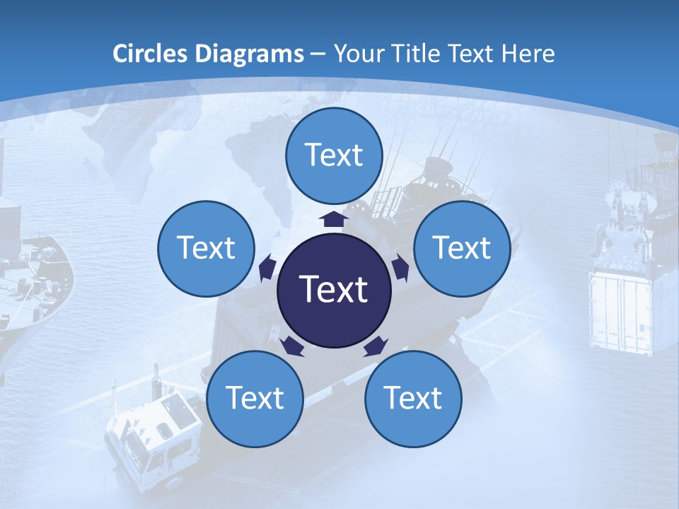 Ocean Moored Stacking PowerPoint Template