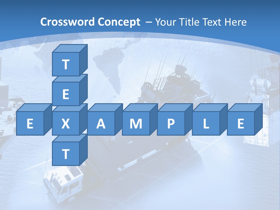 Ocean Moored Stacking PowerPoint Template