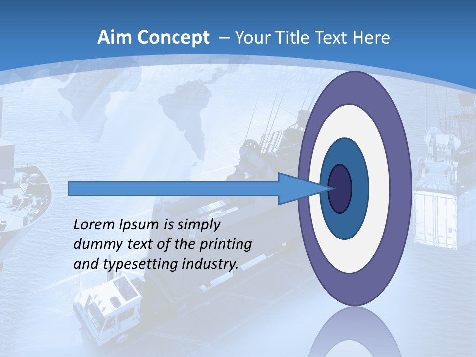 Ocean Moored Stacking PowerPoint Template