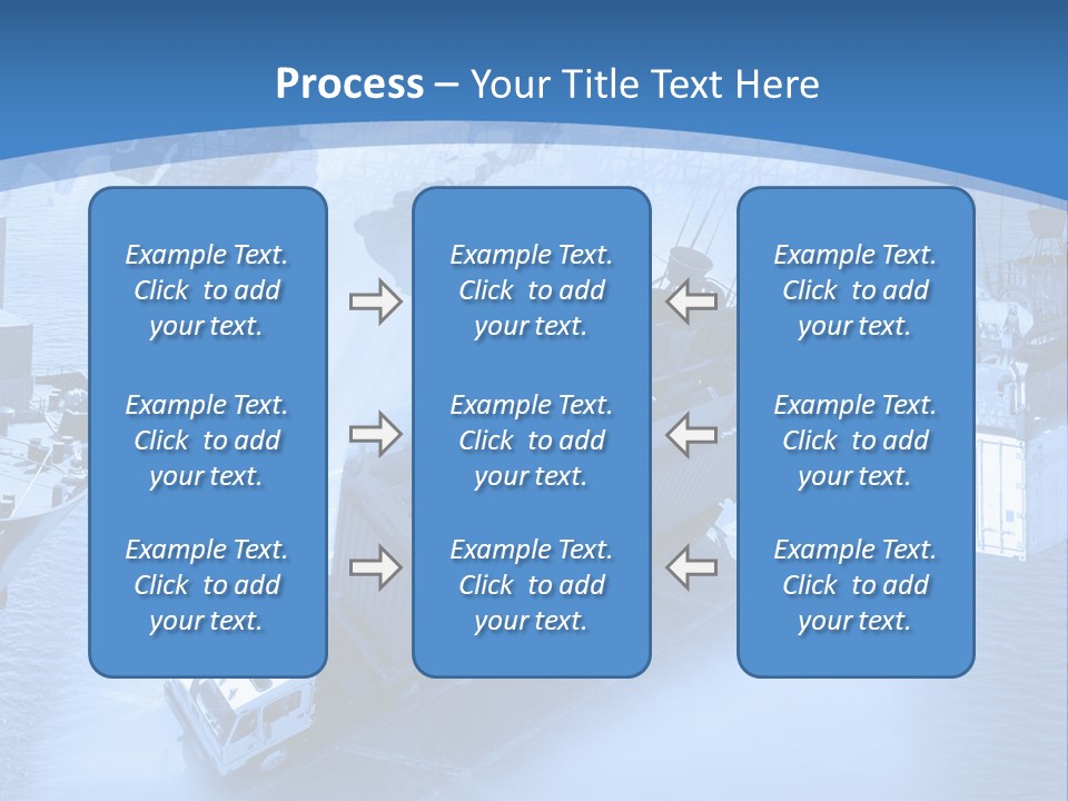 Ocean Moored Stacking PowerPoint Template