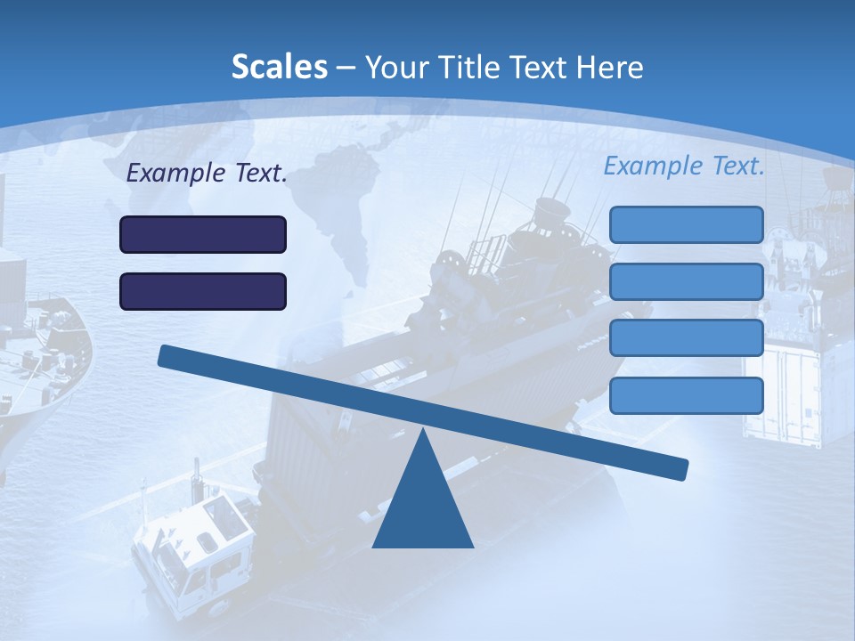 Ocean Moored Stacking PowerPoint Template