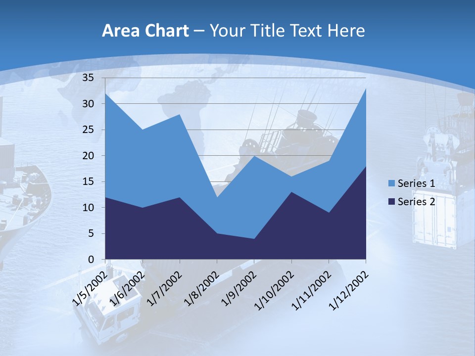 Ocean Moored Stacking PowerPoint Template