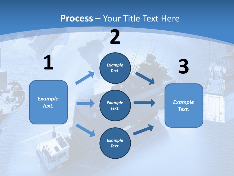 Ocean Moored Stacking PowerPoint Template