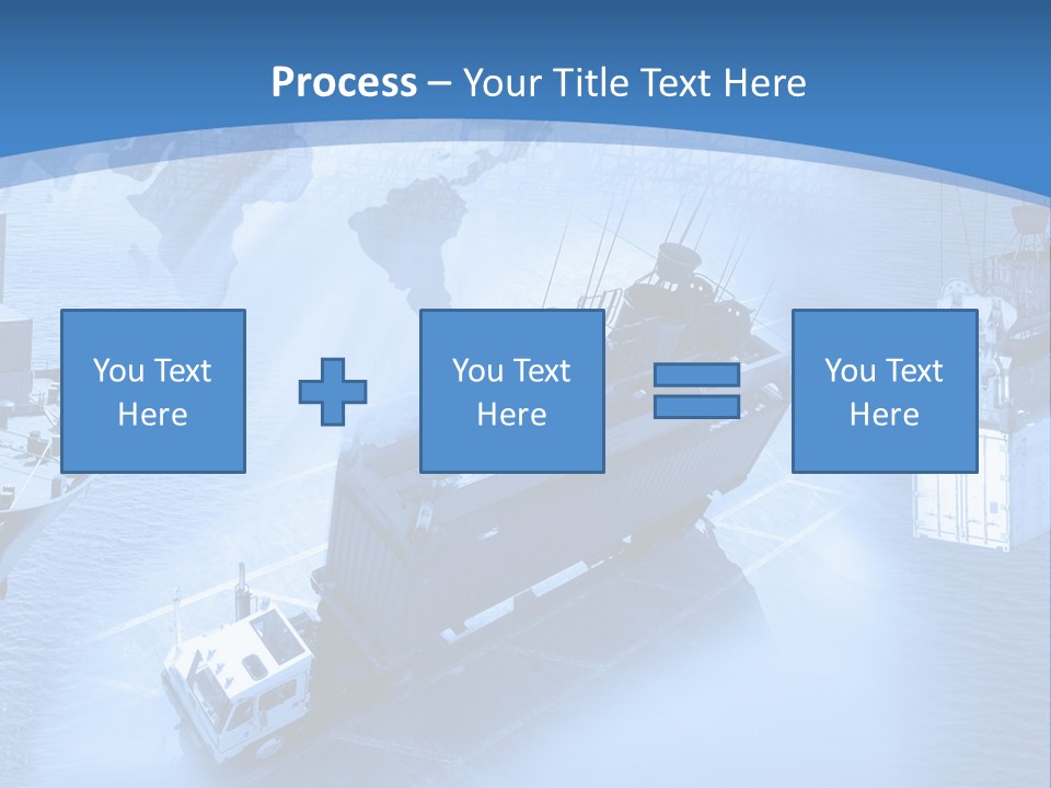 Ocean Moored Stacking PowerPoint Template