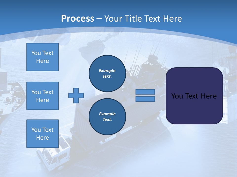 Ocean Moored Stacking PowerPoint Template