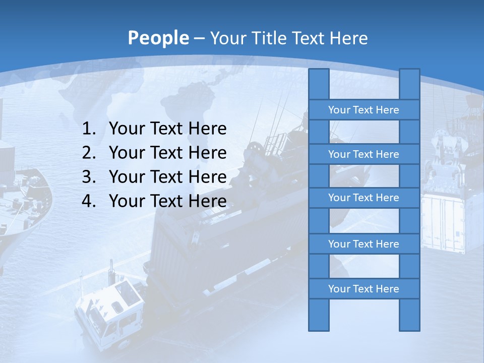Ocean Moored Stacking PowerPoint Template