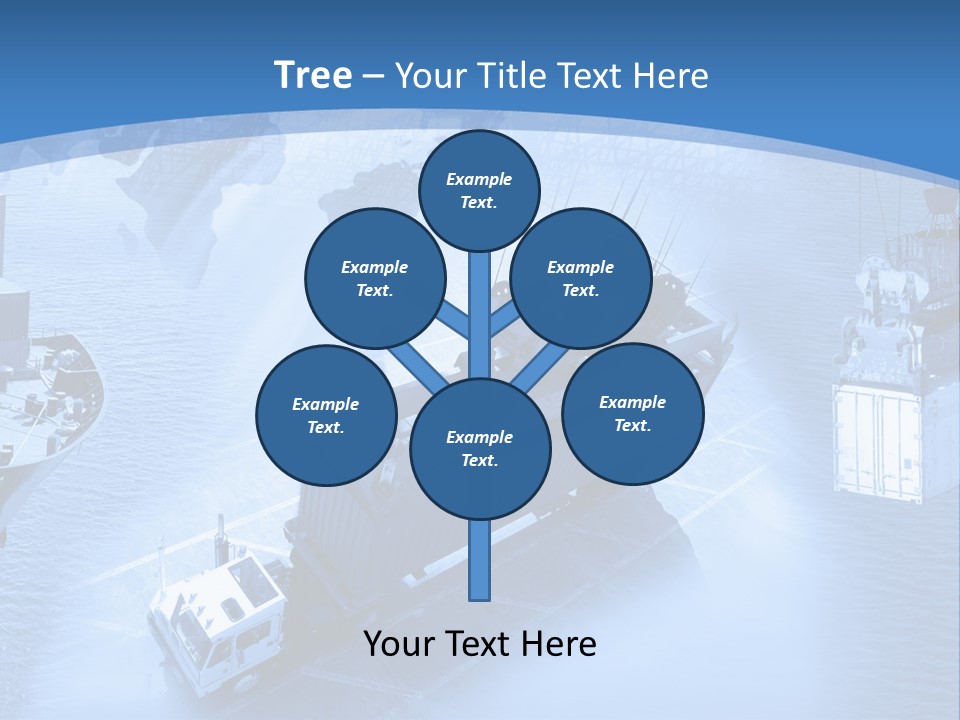 Ocean Moored Stacking PowerPoint Template