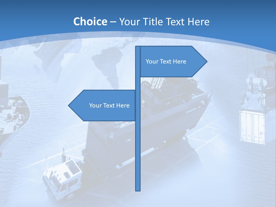 Ocean Moored Stacking PowerPoint Template