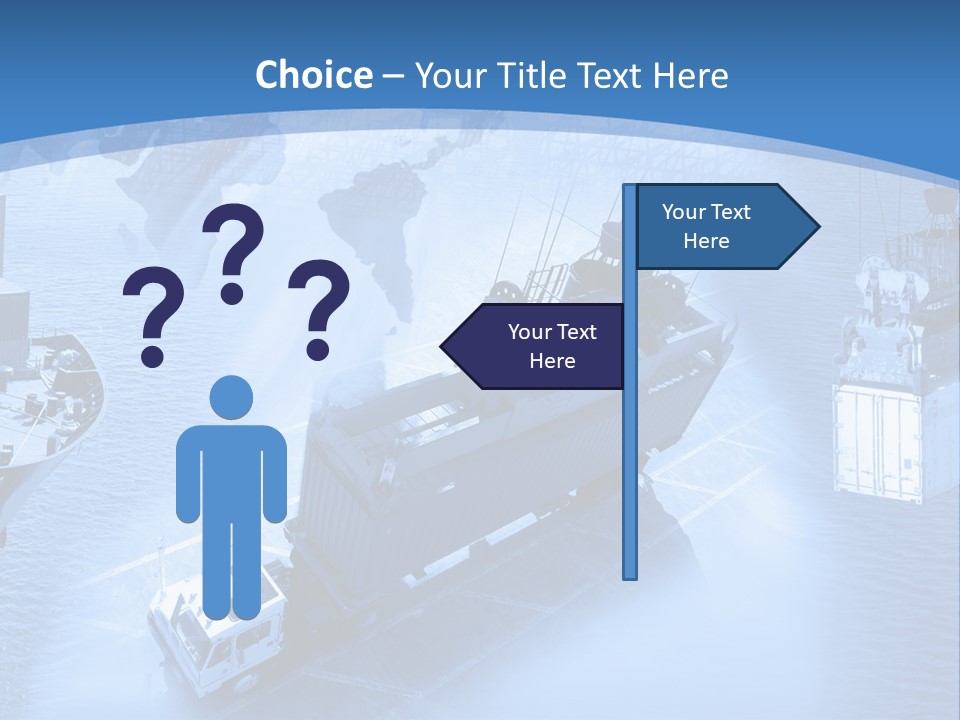 Ocean Moored Stacking PowerPoint Template