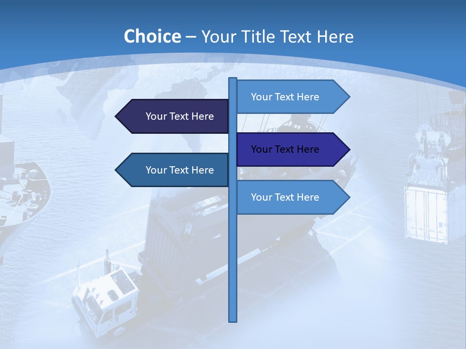 Ocean Moored Stacking PowerPoint Template
