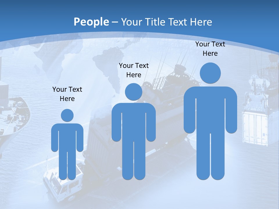 Ocean Moored Stacking PowerPoint Template