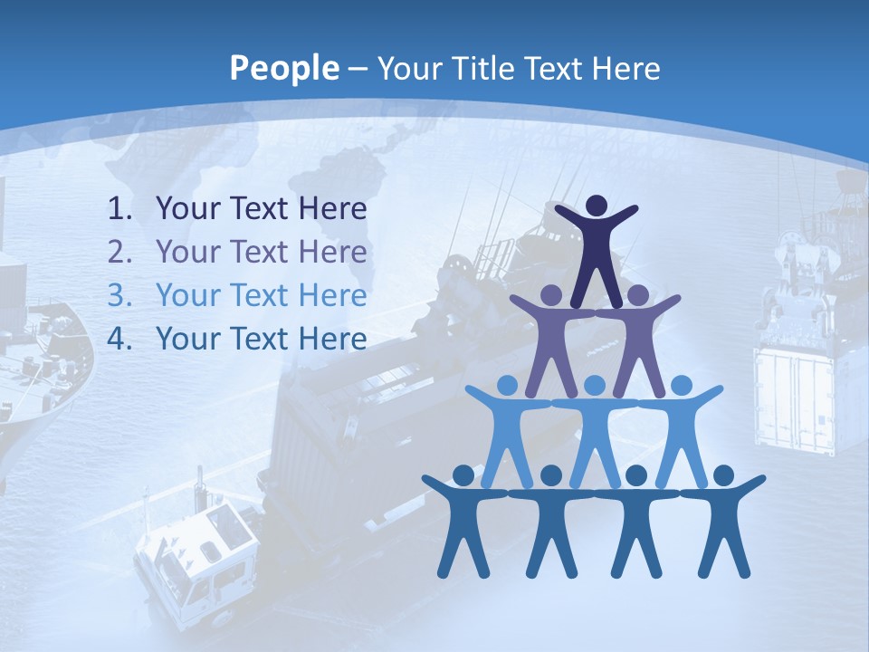 Ocean Moored Stacking PowerPoint Template