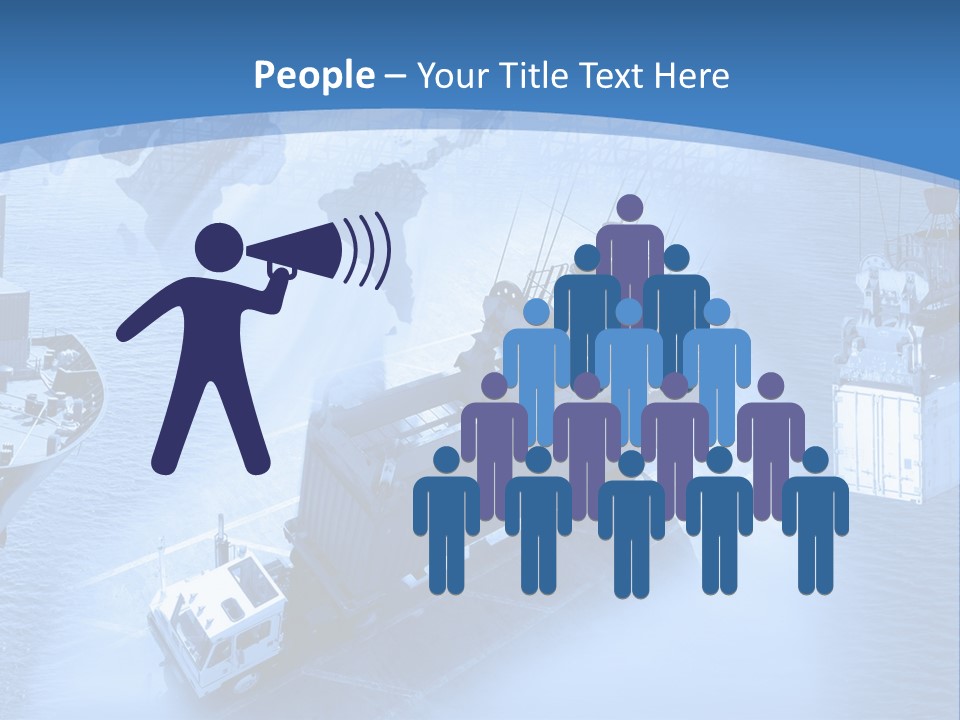 Ocean Moored Stacking PowerPoint Template