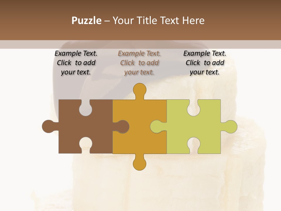 White Indulgence Food PowerPoint Template