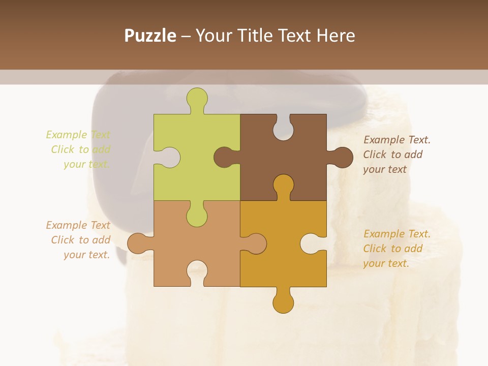 White Indulgence Food PowerPoint Template