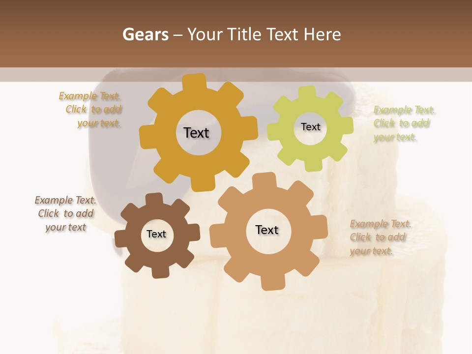 White Indulgence Food PowerPoint Template