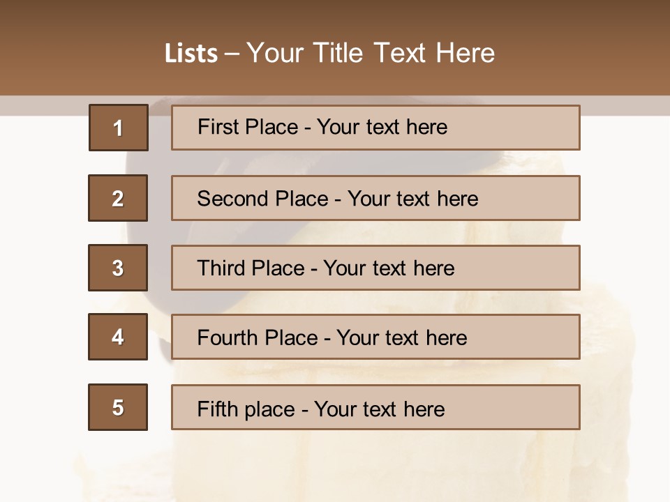 White Indulgence Food PowerPoint Template