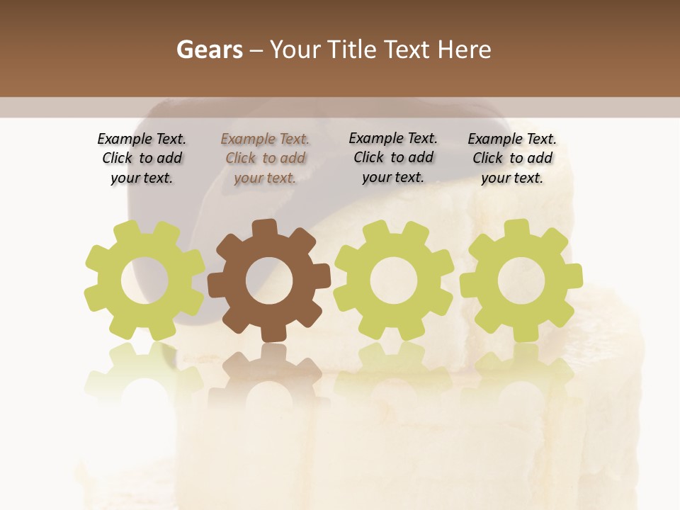 White Indulgence Food PowerPoint Template