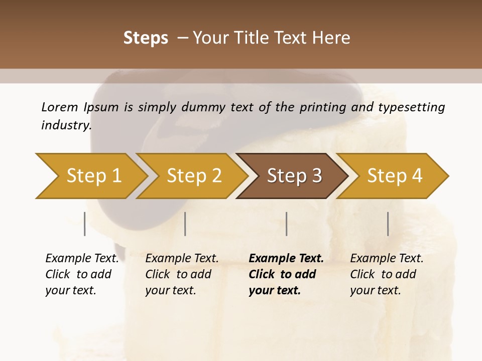 White Indulgence Food PowerPoint Template