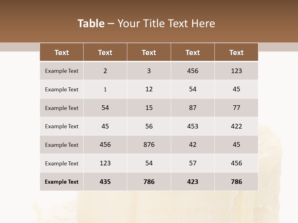 White Indulgence Food PowerPoint Template